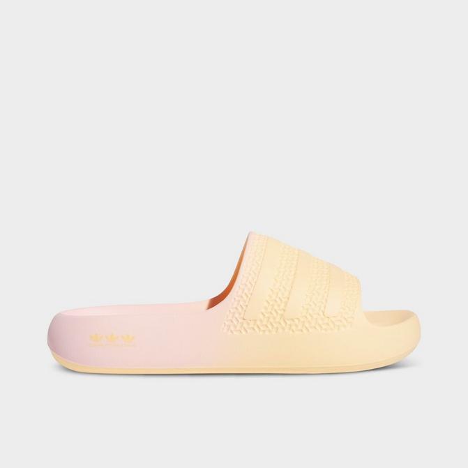 Adidas originals adilette on sale slider sandals in pink