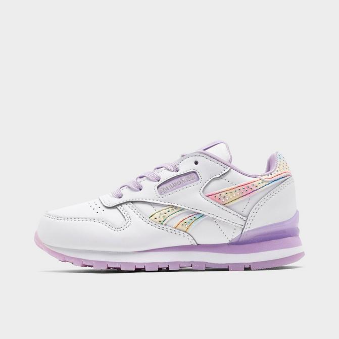 Reebok Classic Leather Metallic Girls Sneakers Pink