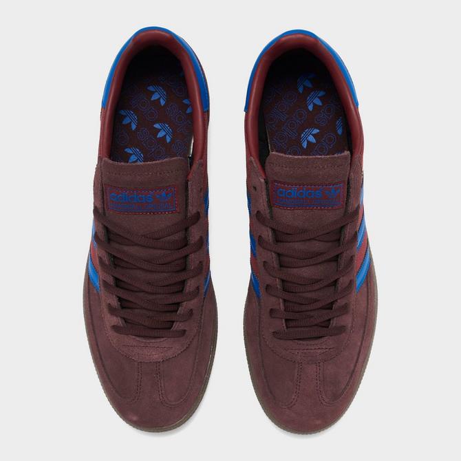 Back view of adidas Originals Handball Spezial Casual Shoes in Night Red/Blue/Shadow Red Click to zoom
