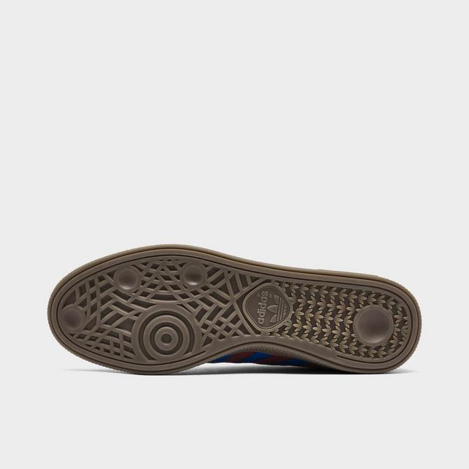 Bottom view of adidas Originals Handball Spezial Casual Shoes in Night Red/Blue/Shadow Red Click to zoom