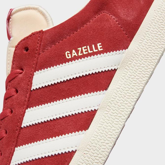 Adidas originals gazelle red cheap leather