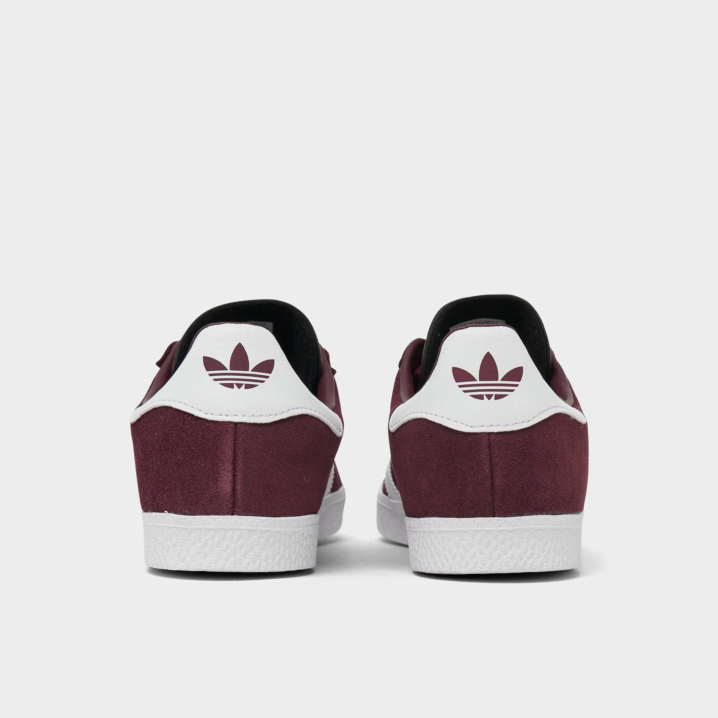 burgundy adidas gazelle junior