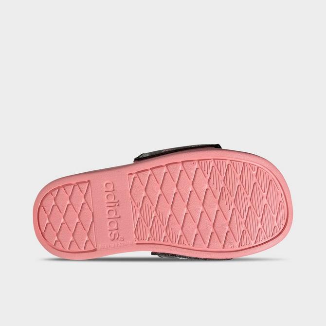 Adidas slides pink and black deals
