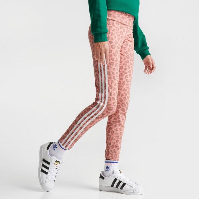 Black adidas Originals 3-Stripes Leopard Print Flare Leggings - JD Sports  Global