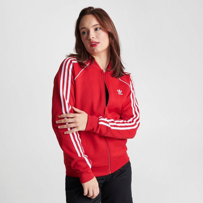 Adidas spezial hot sale jacket red