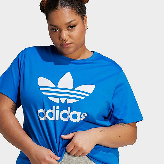 JD T-Shirt Sports Women\'s Originals Trefoil Size) (Plus adidas Classics | adicolor