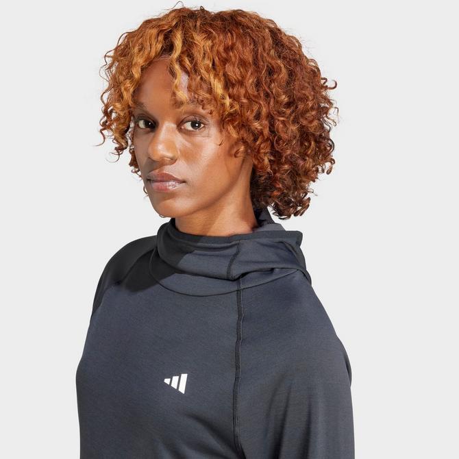 Adidas striped hoodie women's clearance