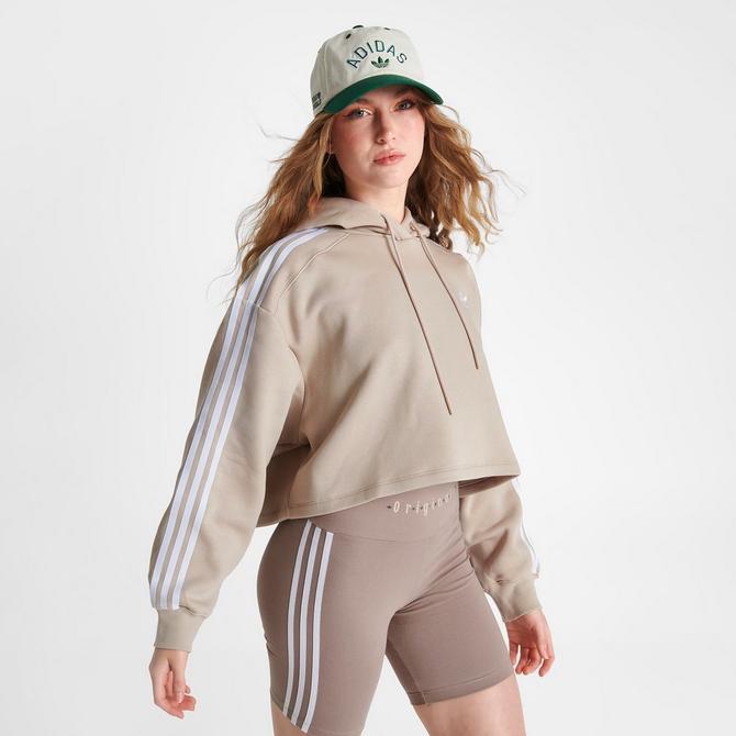 Womens adidas best sale cropped hoodie