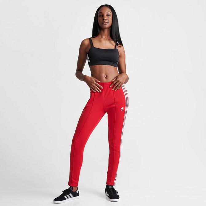 adidas Originals Women's Large Logo Track Pants, Lush Red/White, L :  : Clothing & Accessories