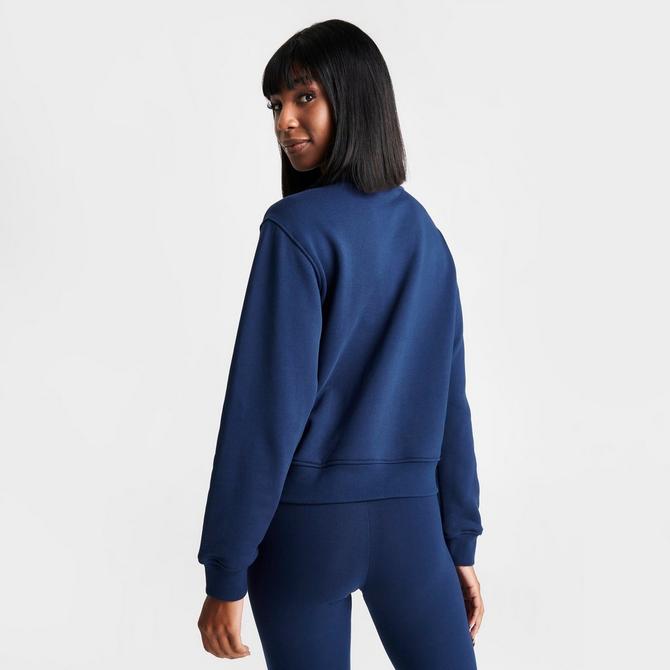 Adidas cropped shop hoodie dark blue