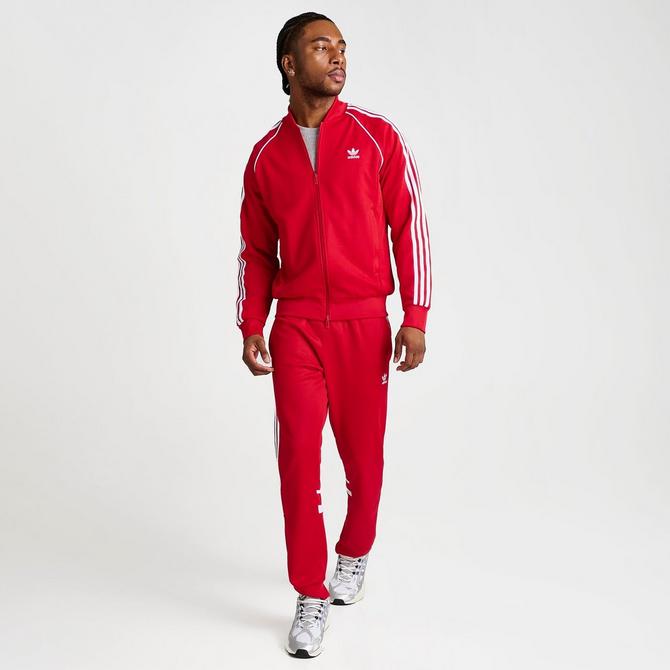 Adidas originals superstar sale mens velour red tracksuit