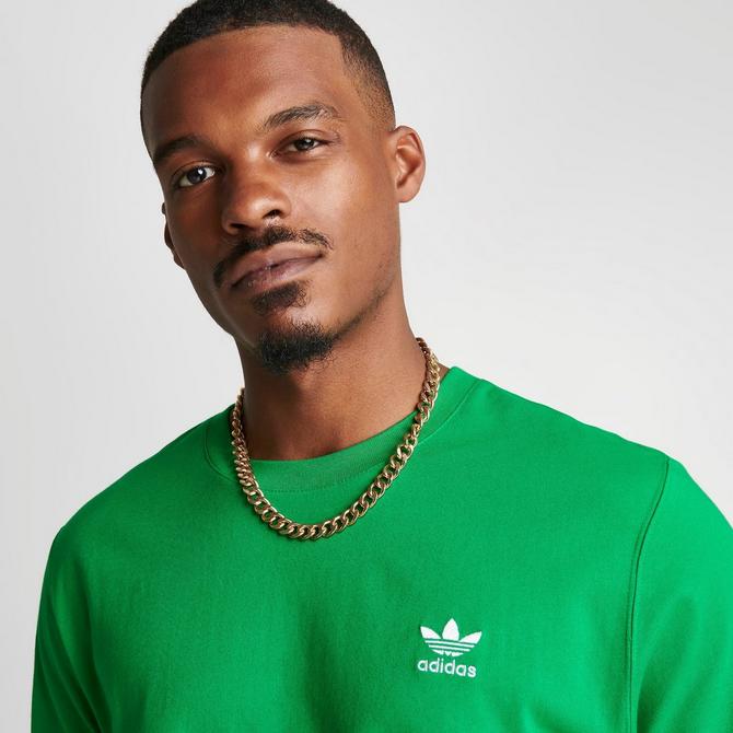 Adidas green best sale shirt mens