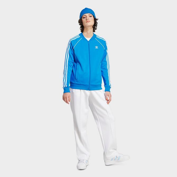 Adidas superstar hotsell track jacket bluebird