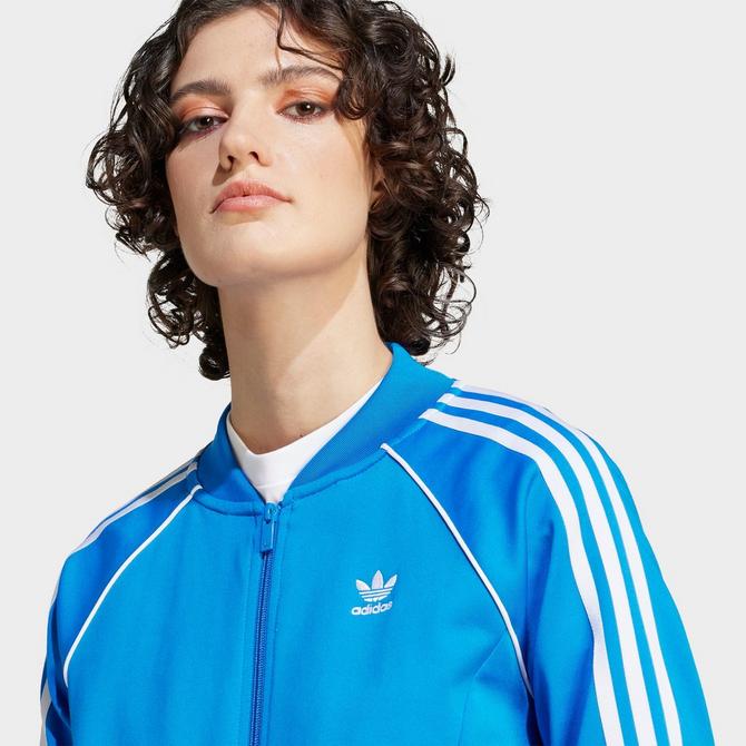 Adidas sst best sale track jacket bluebird