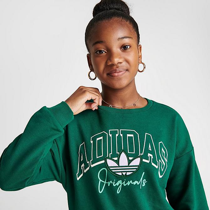 Sports Girls\' Originals Pack Graphic Crewneck Sweatshirt| Collegiate adidas JD