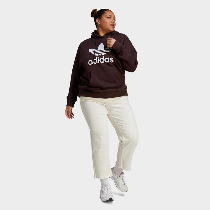 Sports (Plus Hoodie | Size) Women\'s Originals JD adidas Trefoil