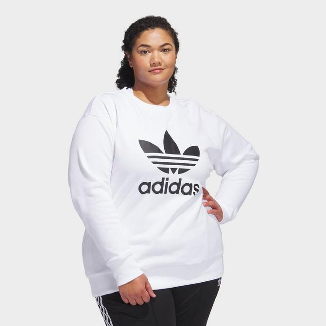 Women s adidas Originals Trefoil Crewneck Sweatshirt Plus Size