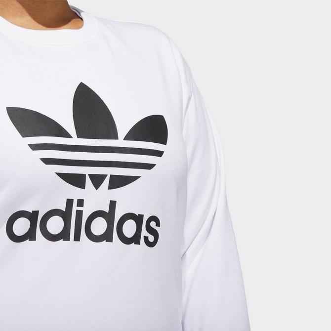 Trefoil Crewneck Sweatshirt Sports JD Women\'s Size)| adidas (Plus Originals