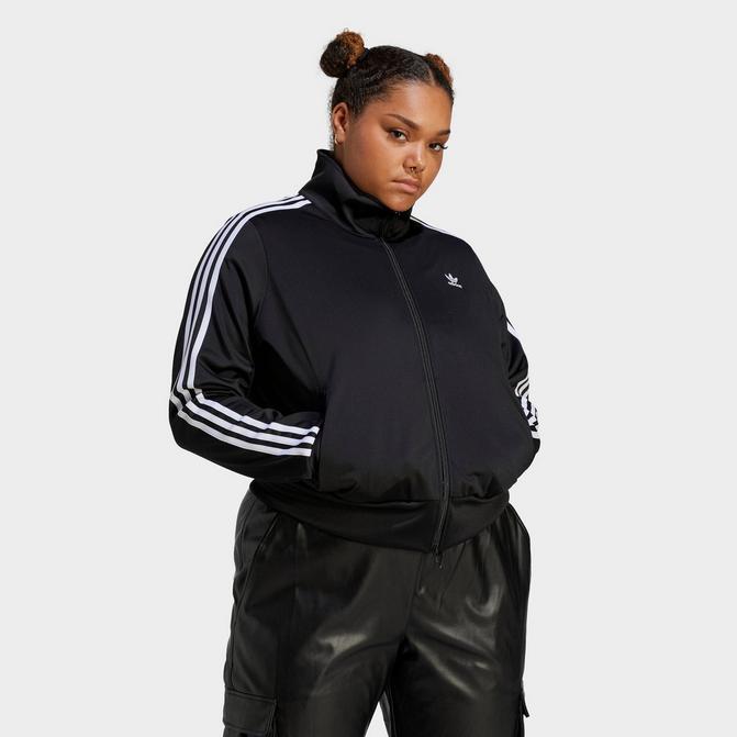 Womens black clearance adidas track jacket