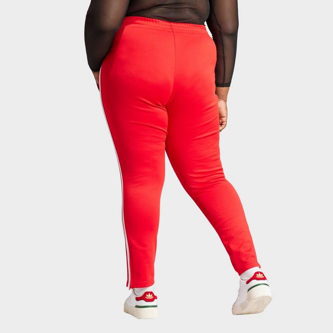Adidas Originals Adicolor Three Stripe Logo Straight Fit Track Pants In  Black for Women