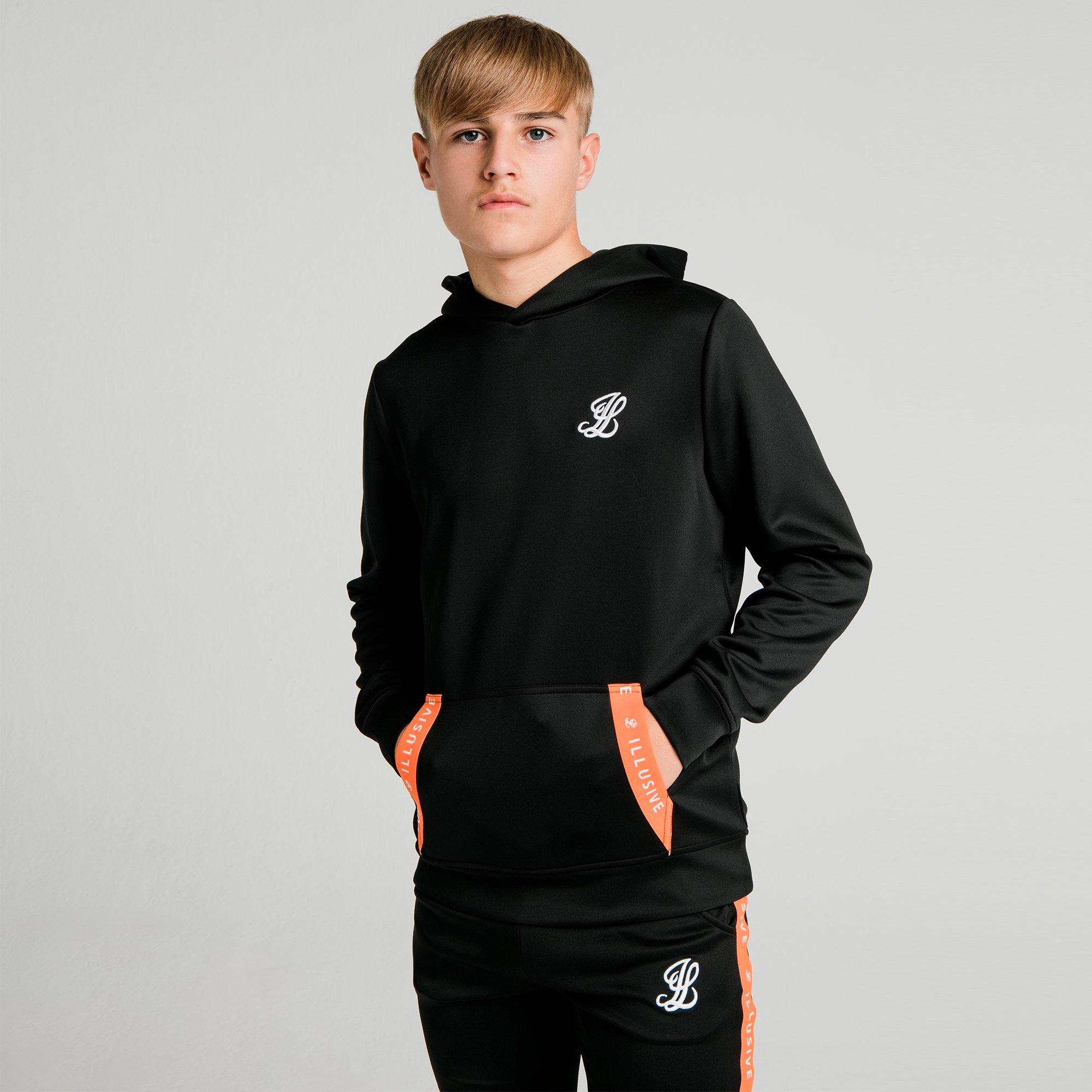 jd adidas tape hoodie