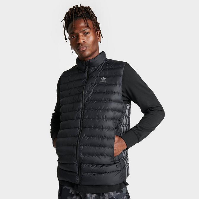 Adidas originals padded scarf jacket store in black