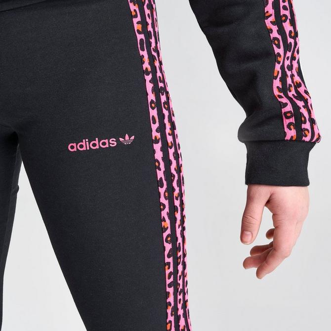 DV0114] Womens Adidas Originals Animal Print 3 Stripe Leggings