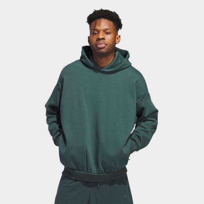 adidas Basketball Hooded Sweatshirt Pulse Olive in Green for Men