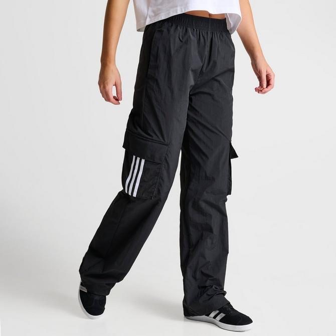 Adidas Originals Recycled Poly Cargo Pants In 블랙