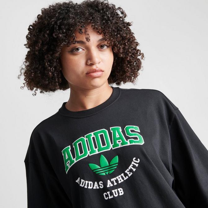 Womens green hotsell adidas shirt