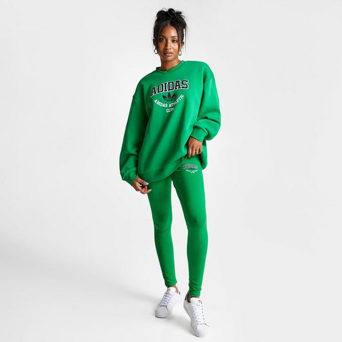 Green adidas set womens sale