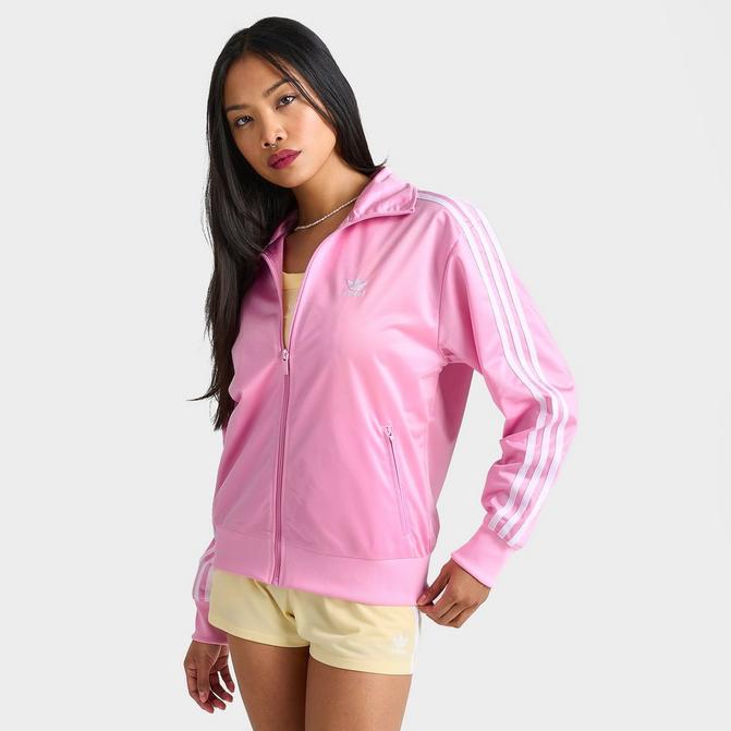 Womens pink shop adidas track jacket