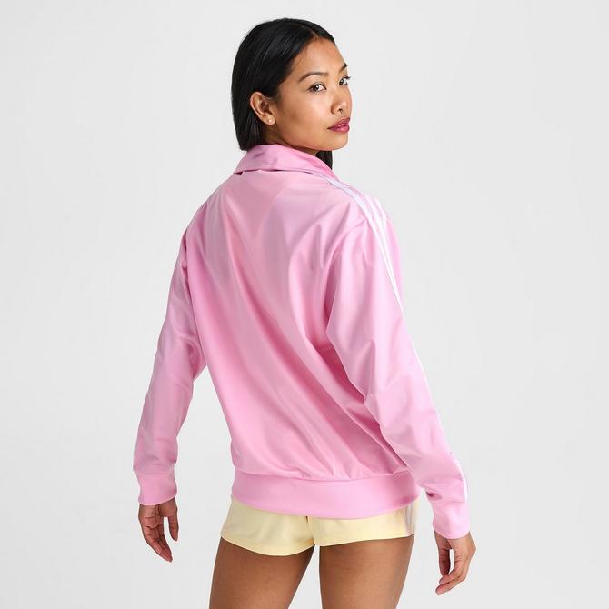 Adidas track jacket women's pink online