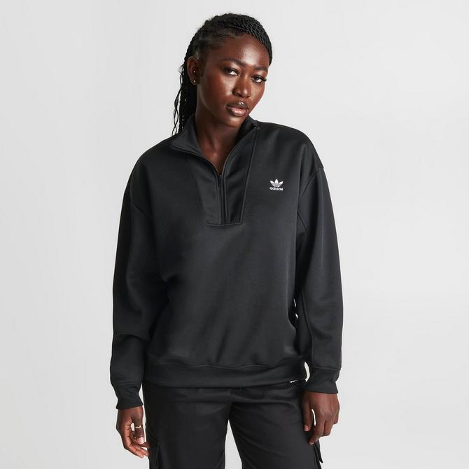 Adidas half discount zip hoodie women's