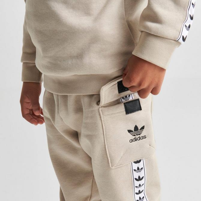 Adidas originals itasca tape crew best sale tracksuit infant