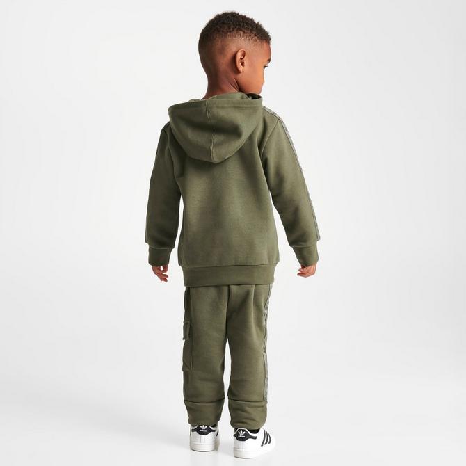 Little Kids' Nike Multi Logo Crewneck Sweatshirt and Jogger Pants Set