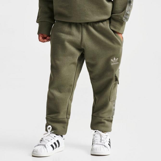 Little Boys adidas Originals Tape Hoodie and Cargo Jogger Pants