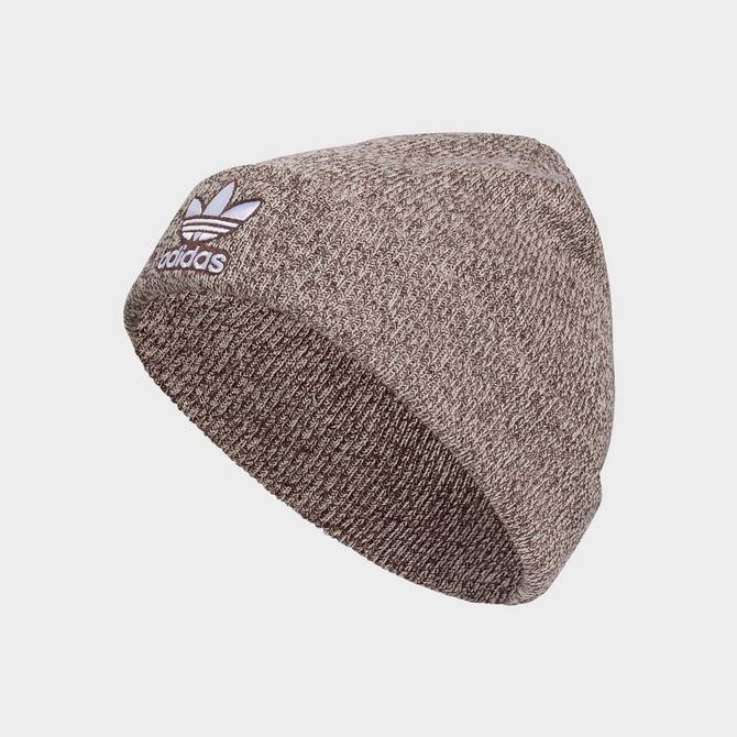 Adidas trefoil sales beanie grey