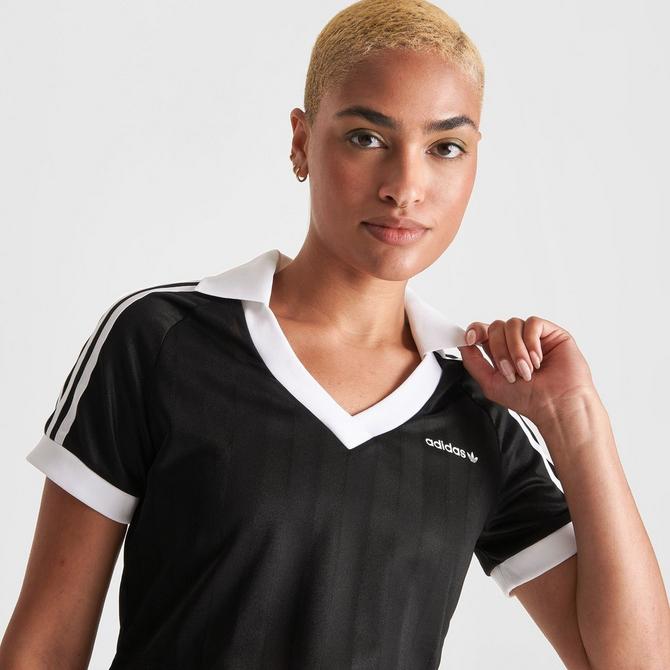 Adidas v best sale neck crop top