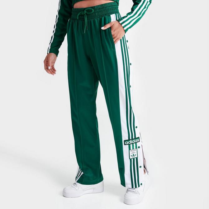 Women's green 2025 adidas track pants