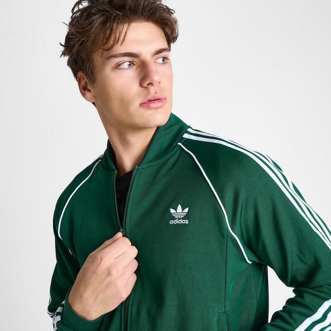 Adidas originals men's superstar track jacket green hotsell