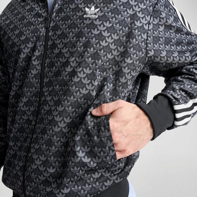 Men's adidas Originals Classic Mono Print Football Track Top