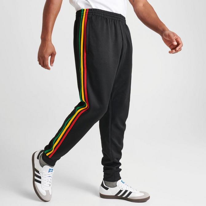 adidas Originals Retro Sport tape wide leg pants in black