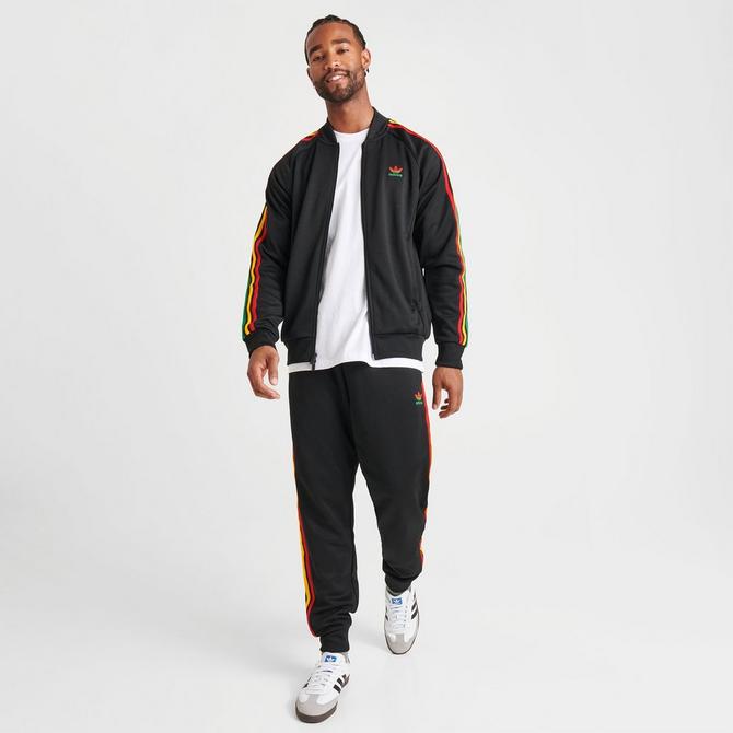 adidas Originals Superstar Tricot Track Jacket Grey/Black/White XS at   Men's Clothing store