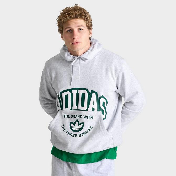 adidas Sportswear ESSENTIALS BIG LOGO - Hoodie - collegiate green/green 