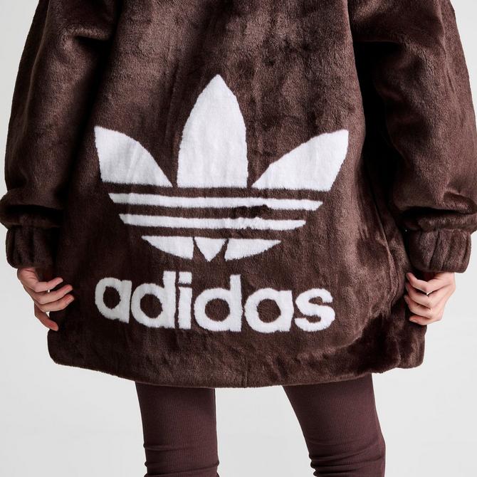 Adidas faux hot sale fur jacket