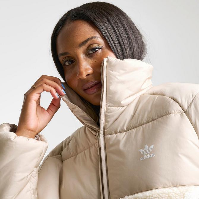 Adidas best sale white puffer