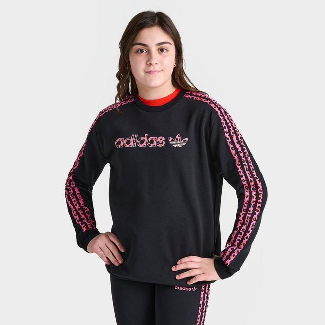 Girls adidas Originals Leopard Stripes Sweatshirt JD Sports