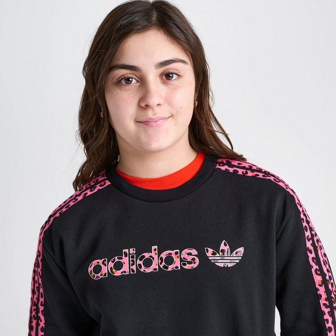 Leopard on sale adidas sweatshirt