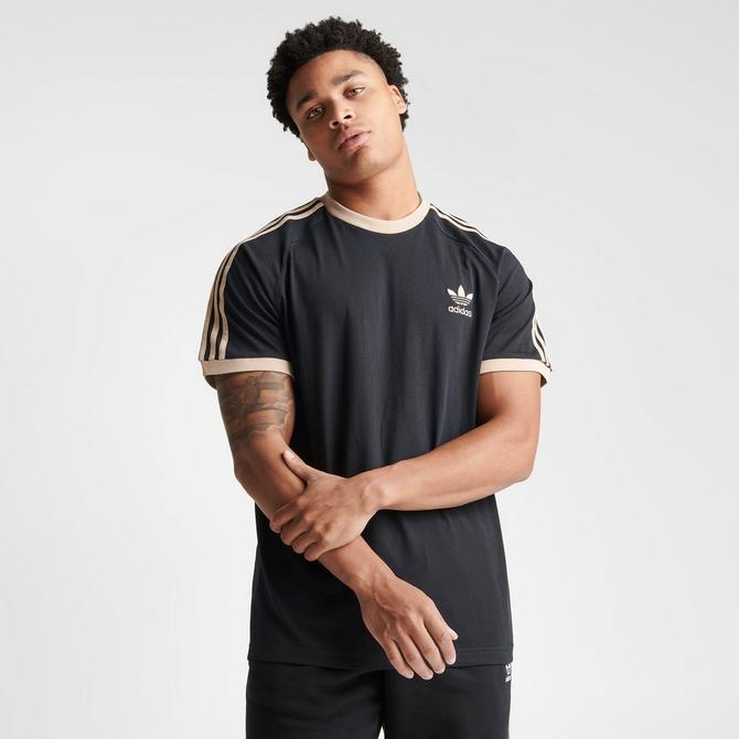 Adidas originals adicolor t-shirt with embroidered logo in black sale